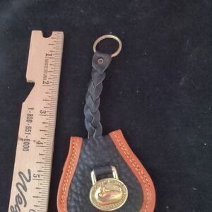 Black and Brown Leather Keychain